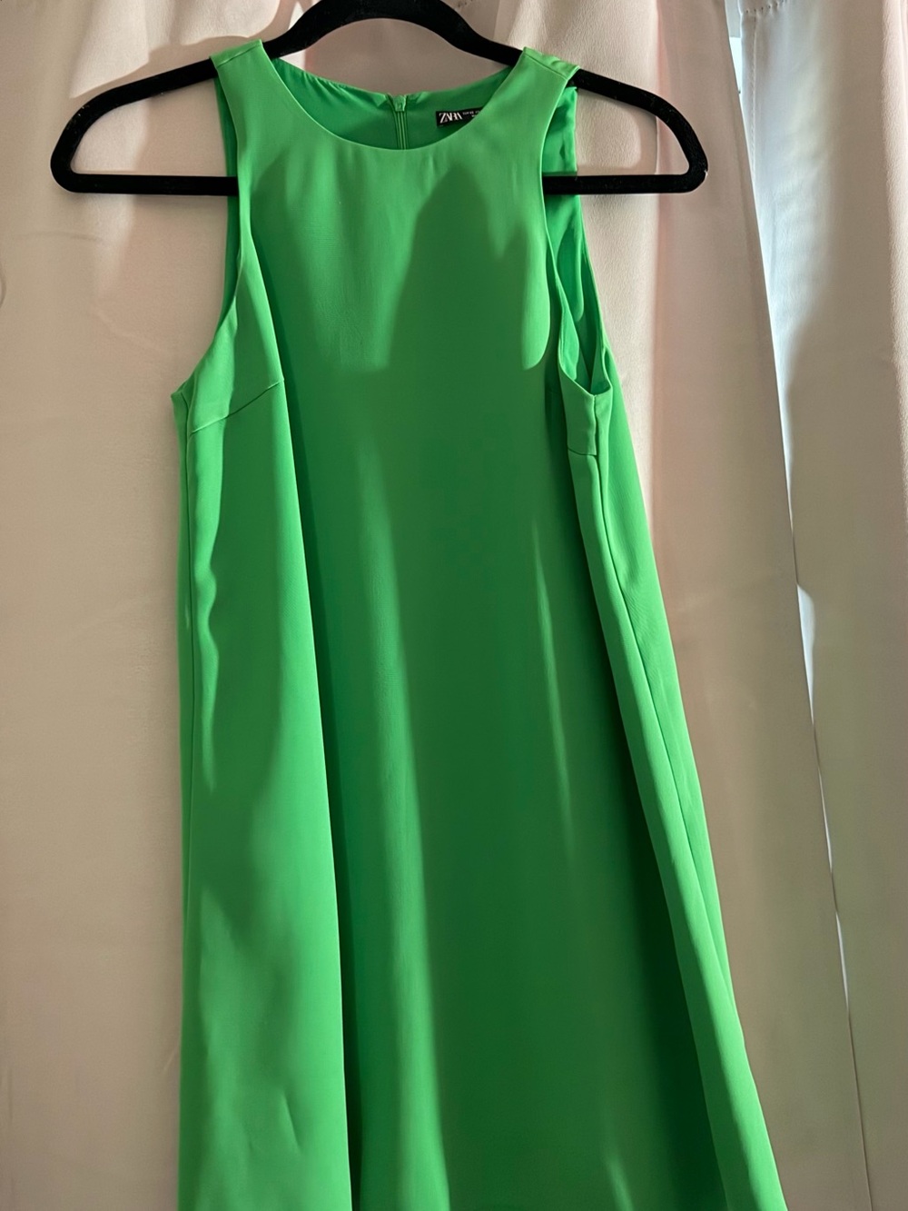 Zara Green Mini Dress with Built-in Shorts